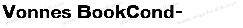 Vonnes BookCond字体转换